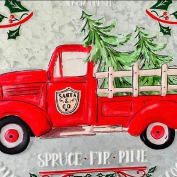 *Christmas Tree Farm Vintage Red Truck Sign - Picture 9 of 10